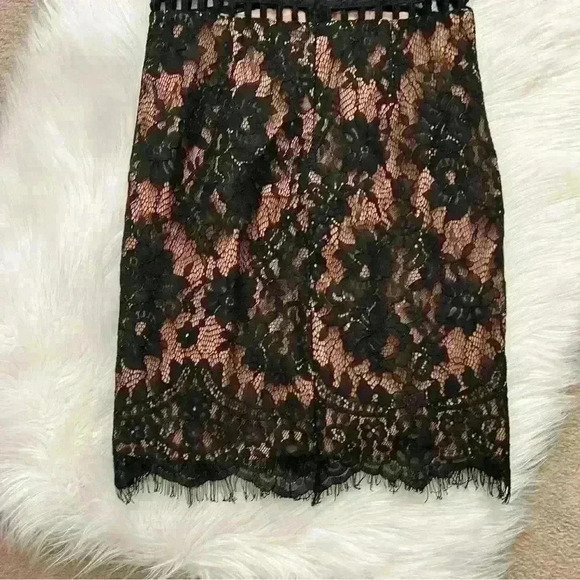 Tobi Nude & Black Lace Minidress Small - Picture 10 of 11